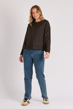 Load image into Gallery viewer, Cuff Detail Raglan - Brown