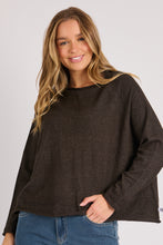 Load image into Gallery viewer, Cuff Detail Raglan - Brown