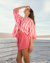 Load image into Gallery viewer, Pink and Red Stripe Shirt