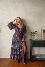 Load image into Gallery viewer, Eclectic Bohemiar Fortune Teller Maxidress Midnight Floral