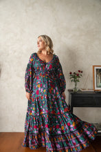 Load image into Gallery viewer, Eclectic Bohemiar Fortune Teller Maxidress Midnight Floral