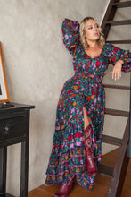 Load image into Gallery viewer, Eclectic Bohemiar Fortune Teller Maxidress Midnight Floral