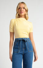 Load image into Gallery viewer, Stretch Jersey Top with Front Ruched Detail