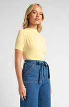 Load image into Gallery viewer, Stretch Jersey Top with Front Ruched Detail