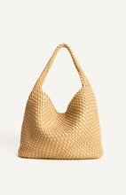 Load image into Gallery viewer, Woven Vegan Leather Hobo Bag with Pouch