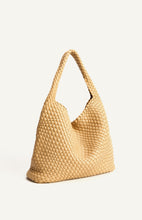 Load image into Gallery viewer, Woven Vegan Leather Hobo Bag with Pouch