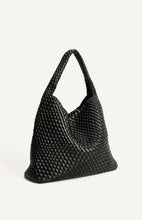 Load image into Gallery viewer, Woven Vegan Leather Hobo Bag with Pouch