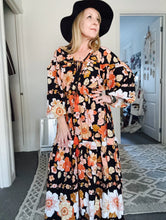 Load image into Gallery viewer, Eclectic Bohemian Goddess Gown Coral Night