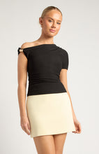 Load image into Gallery viewer, One Shoulder Gold Hardware Details Top