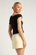 Load image into Gallery viewer, One Shoulder Gold Hardware Details Top