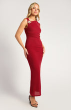 Load image into Gallery viewer, Gold Buckle Star Fish Detail Jersey Dress