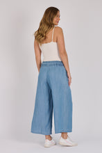 Load image into Gallery viewer, Lyocell Wide-Leg Pull-On Pants – Light Blue