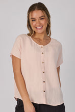 Load image into Gallery viewer, Button Through Shell Blouse - Blush