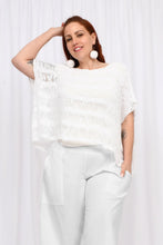 Load image into Gallery viewer, Freya Popcorn Top - White