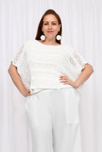 Load image into Gallery viewer, Freya Popcorn Top - White