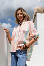 Load image into Gallery viewer, Sorrento Blouse- Gelato Stripe