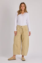 Load image into Gallery viewer, Cord Barrel Leg Pant- Stone