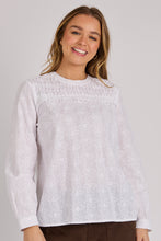 Load image into Gallery viewer, Willow Smocked Blouse - White
