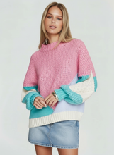 Load image into Gallery viewer, Penelope Knit Jumper - Pink / Green/ Cream