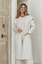 Load image into Gallery viewer, Long Cable Cardigan- Cream / Latte