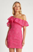 Load image into Gallery viewer, Frill Feature Neckline Embroidered Lace Dress