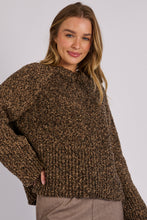Load image into Gallery viewer, Hem Detail Jumper - Speckled Chocolate