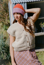 Load image into Gallery viewer, BUTTON VEST // ALMOND