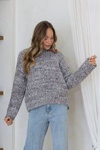 Load image into Gallery viewer, Iris Chunky Knit Jumper - Chocolate / White