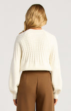 Load image into Gallery viewer, Gradient Cable Knit Textured Sweater - White