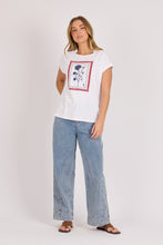 Load image into Gallery viewer, Half Collar Shell Tee - White