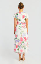 Load image into Gallery viewer, Floral Short Sleeve Chiffon Midi Dress
