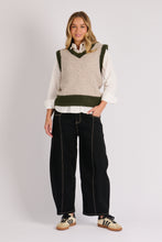 Load image into Gallery viewer, V Neck Vest -Oatmeal
