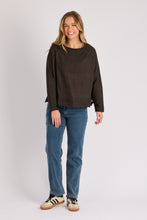 Load image into Gallery viewer, Cuff Detail Raglan - Brown
