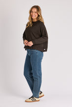 Load image into Gallery viewer, Cuff Detail Raglan - Brown
