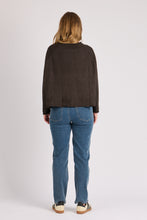 Load image into Gallery viewer, Cuff Detail Raglan - Brown
