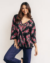 Load image into Gallery viewer, LOVE STORY TIE NECK BLOUSE
