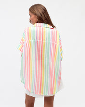 Load image into Gallery viewer, Striped Palm Embroidered Shirt
