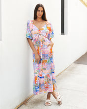 Load image into Gallery viewer, La Casa puff sleeve maxi dress
