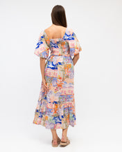 Load image into Gallery viewer, La Casa puff sleeve maxi dress
