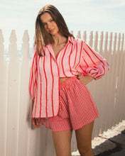 Load image into Gallery viewer, Pink and Red Stripe Shirt
