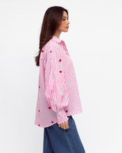 Load image into Gallery viewer, HEART EMBROIDERY SHIRT
