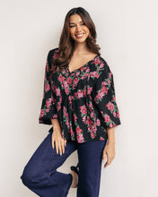 Load image into Gallery viewer, LOVE STORY TIE NECK BLOUSE

