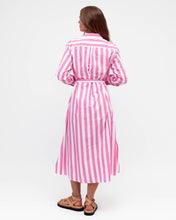 Load image into Gallery viewer, Stripe Pink Shirt Dress
