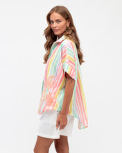 Load image into Gallery viewer, Striped Palm Embroidered Shirt
