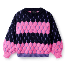 Load image into Gallery viewer, Marissa Mini Me Bubble Stitch Knit Jumper
