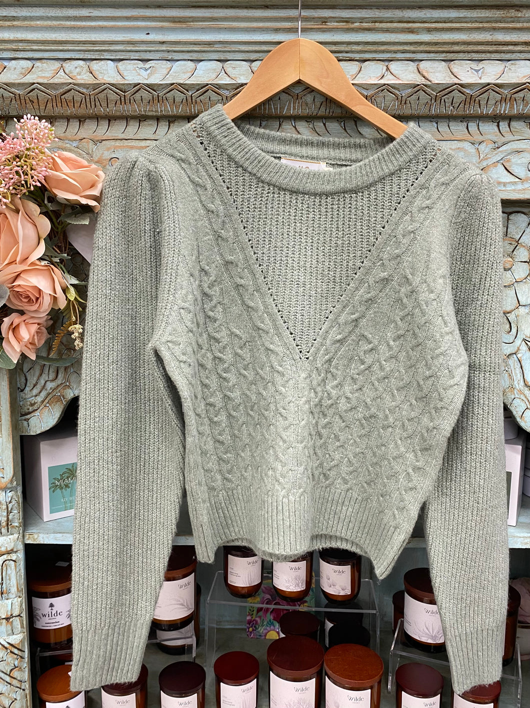 Khaki Knit Jumper