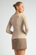 Load image into Gallery viewer, Asymmetric Pearlescent Button Detail Knit Top
