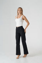 Load image into Gallery viewer, Black Wide leg Jeans
