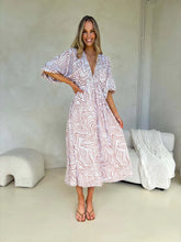 Load image into Gallery viewer, CAMILLE MAXI DRESS - ZAHARA PRINT
