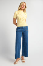 Load image into Gallery viewer, Stretch Jersey Top with Front Ruched Detail
